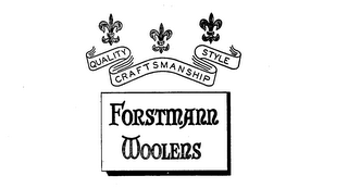 FORSTMANN WOOLENS CRAFTSMANSHIP STYLE logo