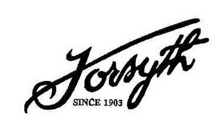 FORSYTH SINCE 1903 logo