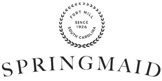 FORT MILL SOUTH CAROLINA SINCE 1926 SPRINGMAID logo