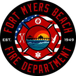 FORT MYERS BEACH EST 1949 FIRE DEPARTMENT logo