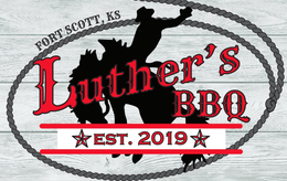 FORT SCOTT, KS LUTHER'S BBQ EST. 2019 logo