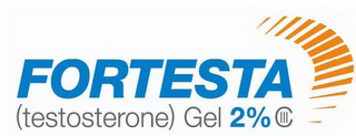FORTESTA (TESTOSTERONE) GEL 2% CIII logo