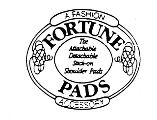 FORTUNE PADS A FASHION ACCESSORY THE ATTACHABLE DETACHABLE STICK-ON SHOULDER PADS logo