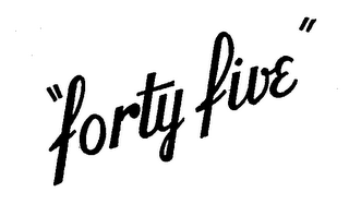 "FORTY-FIVE." logo