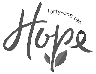FORTY-ONE TEN HOPE logo