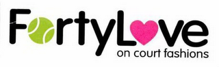 FORTYLOVE ON COURT FASHIONS logo
