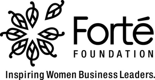 FORTÉ FOUNDATION INSPIRING WOMEN BUSINESS LEADERS. logo