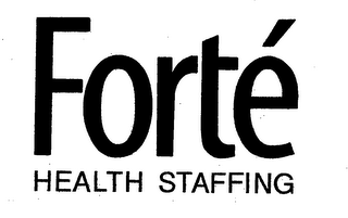 FORTÉ HEALTH STAFFING logo