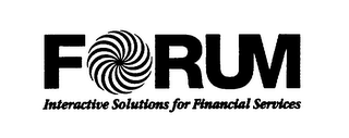 FORUM INTERACTIVE SOLUTIONS FOR FINANCIAL SERVICES logo