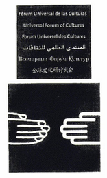 FORUM UNIVERSAL DE LAS CULTURAS, UNIVERSAL FORUM OF CULTURES, FORUM UNIVERSEL DES CULTURES logo