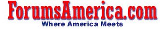 FORUMSAMERICA.COM WHERE AMERICA MEETS logo