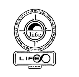 FORWARD BY EXPRESSION INDIVIDUALS LEADING LIFE EST. 1996 logo
