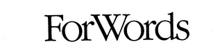 FORWORDS logo