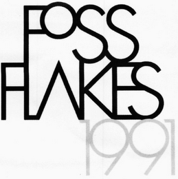 FOSS FLAKES 1991 logo