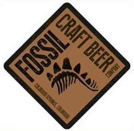 FOSSIL CRAFT BEER COMPANY COLORADO SPRINGS, COLORADO logo