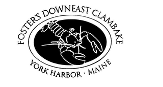 FOSTER'S DOWNEAST CLAMBAKE YORK HARBOR MAINE logo