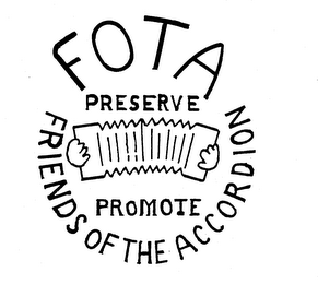 FOTA FRIENDS OF THE ACCORDION PRESERVE PROMOTE logo