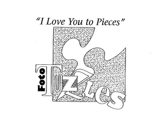 FOTO TUZZLES "I LOVE YOU TO PIECES" logo
