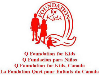 FOUNDATION FOR KIDS Q FOUNDATION FOR KIDS Q FUNDACION PARA NINOS Q FOUNDATION FOR KIDS, CANADA LA FOUDATION QUET POUR ENFANTS DU CANADA logo