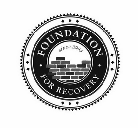 FOUNDATION FOR RECOVERY SINCE 2005 logo