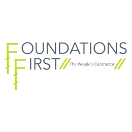 FOUNDATIONS FIRST THE PEOPLE'S CONTRACTOR logo