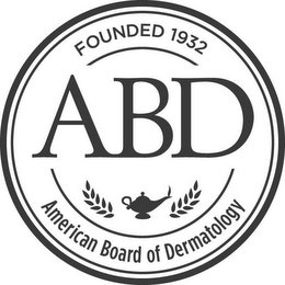 FOUNDED 1932 ABD AMERICAN BOARD OF DERMATOLOGY logo