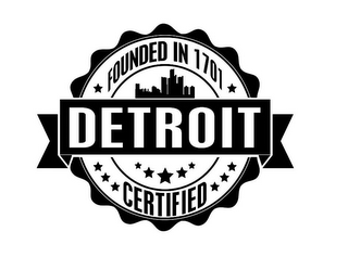 FOUNDED IN 1701 DETROIT CERTIFIED logo