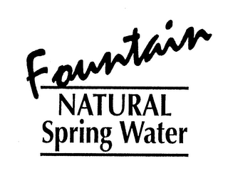 FOUNTAIN NATURAL SPRING WATER logo