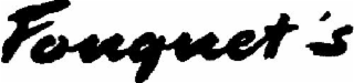 FOUQUET'S logo