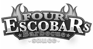 FOUR ESCOBARS BARBECUE SAUCE logo