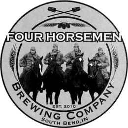 FOUR HORSEMEN BREWING COMPANY EST. 2010 SOUTH BEND, IN logo