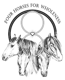FOUR HORSES FOR WHOLENESS logo