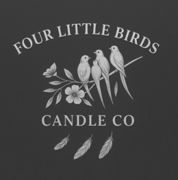 FOUR LITTLE BIRDS CANDLE CO logo
