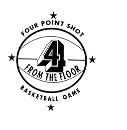 FOUR POINT SHOT 4 FROM THE FLOOR BASKETBALL GAME logo