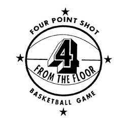 FOUR POINT SHOT 4 FROM THE FLOOR BASKETBALL GAME logo