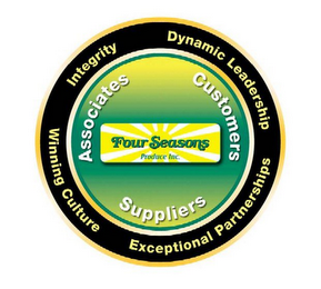 FOUR SEASONS PRODUCE INC. ASSOCIATES CUSTOMERS SUPPLIERS INTEGRITY DYNAMIC LEADERSHIP WINNING CULTURE EXCEPTIONAL PARTNERSHIPS logo