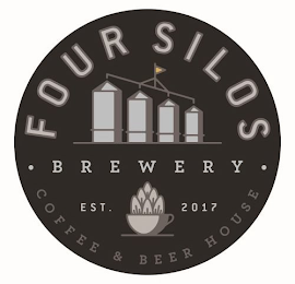 FOUR SILOS BREWERY EST. 2017 COFFEE & BEER HOUSE logo