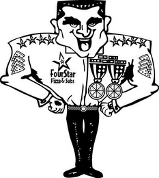 FOUR STAR PIZZA AND SUBS logo