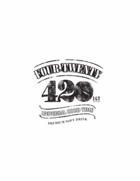 FOUR TWENTY 420 UGT UNIVERSAL GOOD TIME PREMIUM SOFT DRINK logo