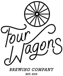 FOUR WAGONS BREWING COMPANY EST. 2016 logo