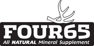FOUR65 ALL NATURAL MINERAL SUPPLEMENT logo