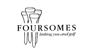 FOURSOMES LINKING YOU AND GOLF logo
