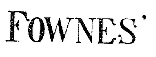 FOWNES' logo