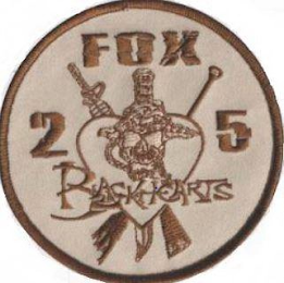 FOX 2 5 BLACKHEARTS logo