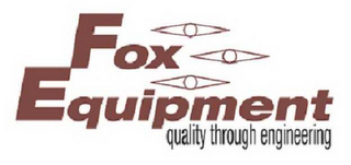 FOX EQUIPMENT QUALITY THROUGH ENGINEERING logo