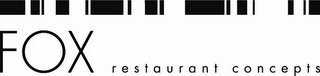 FOX RESTAURANT CONCEPTS logo