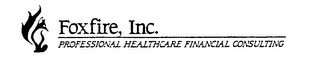 FOXFIRE, INC. PROFESSIONAL HEALTHCARE FINANCIAL CONSULTING logo