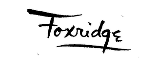 FOXRIDGE logo