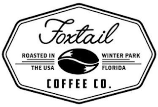 FOXTAIL COFFEE CO. ROASTED IN THE USA WINTER PARK FLORIDA logo