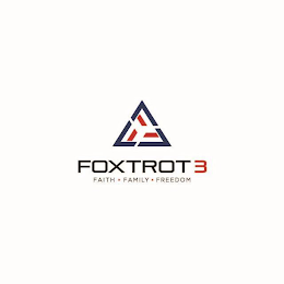 FOXTROT 3 FAITH FAMILY FREEDOM logo